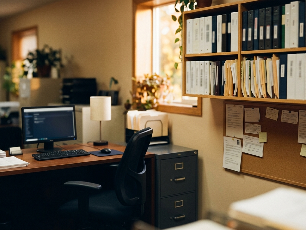 A calm, orderly small-business back office